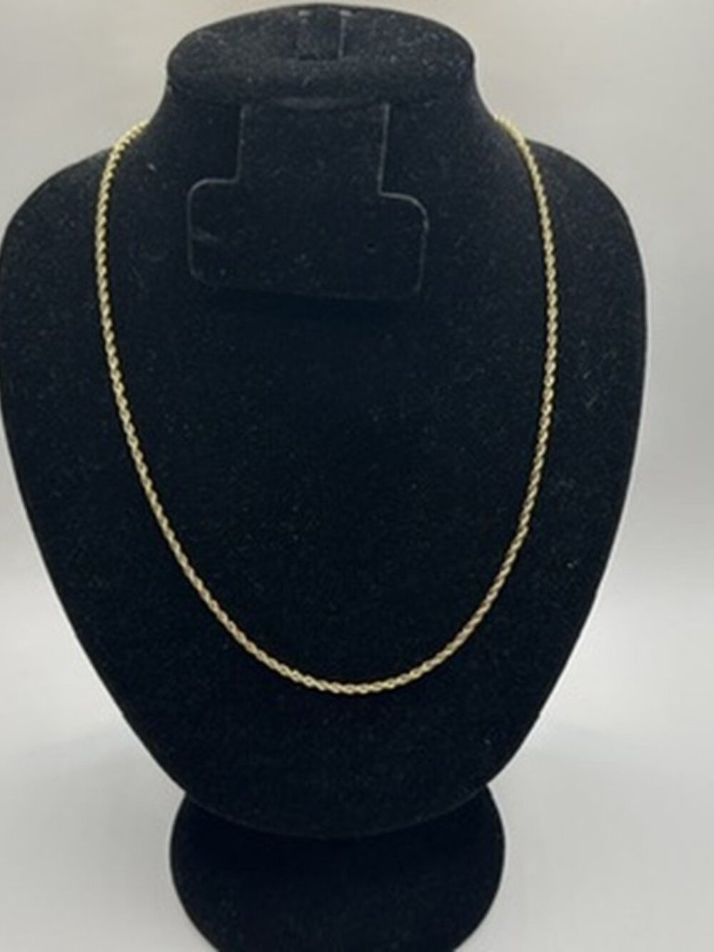 Mens Rope Chain 2mm 22 Inch Real Gold Solid Miami Plated Layering Durable New